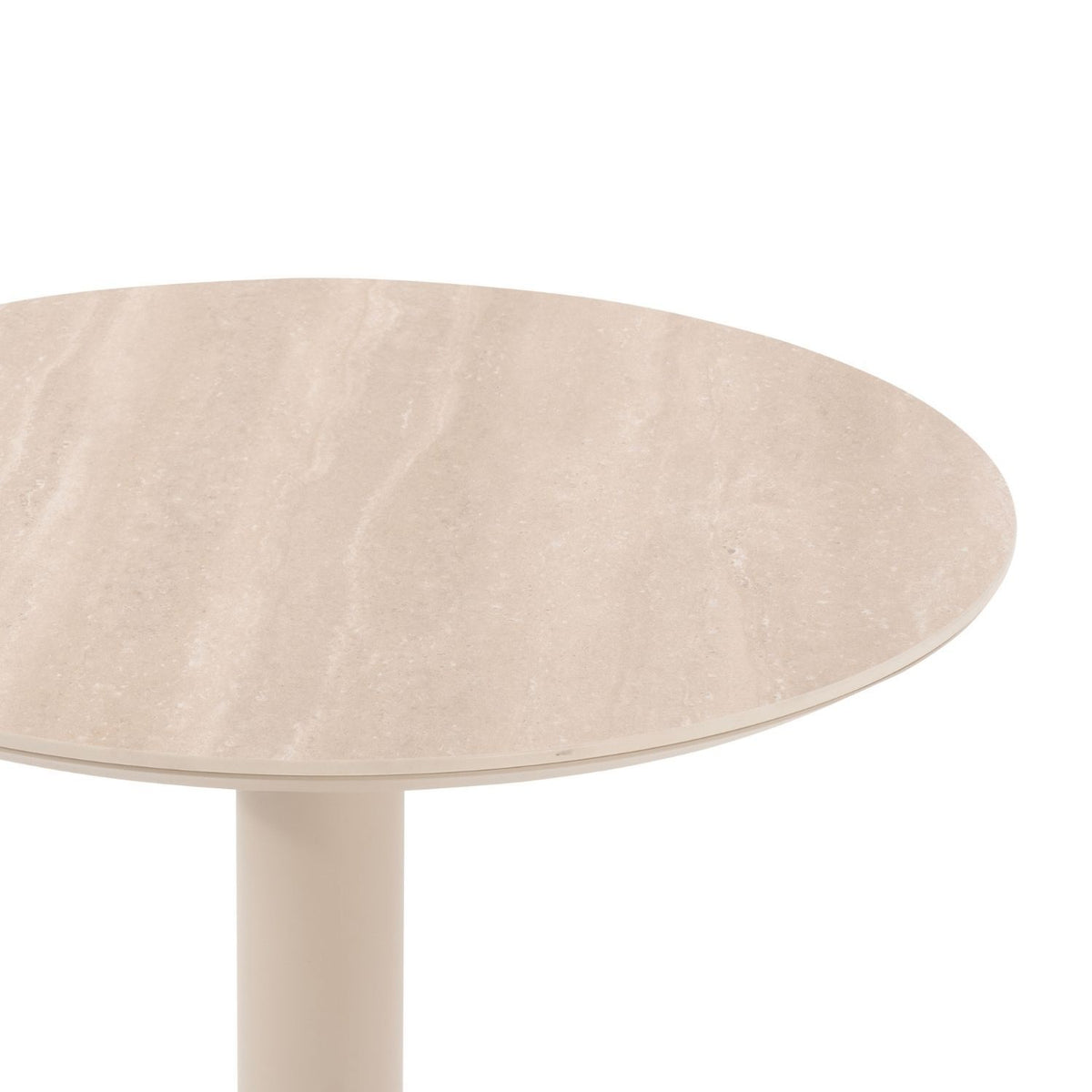 Nalu Outdoor Café Table – Sand Ceramic & Mocha, Satara, , ,