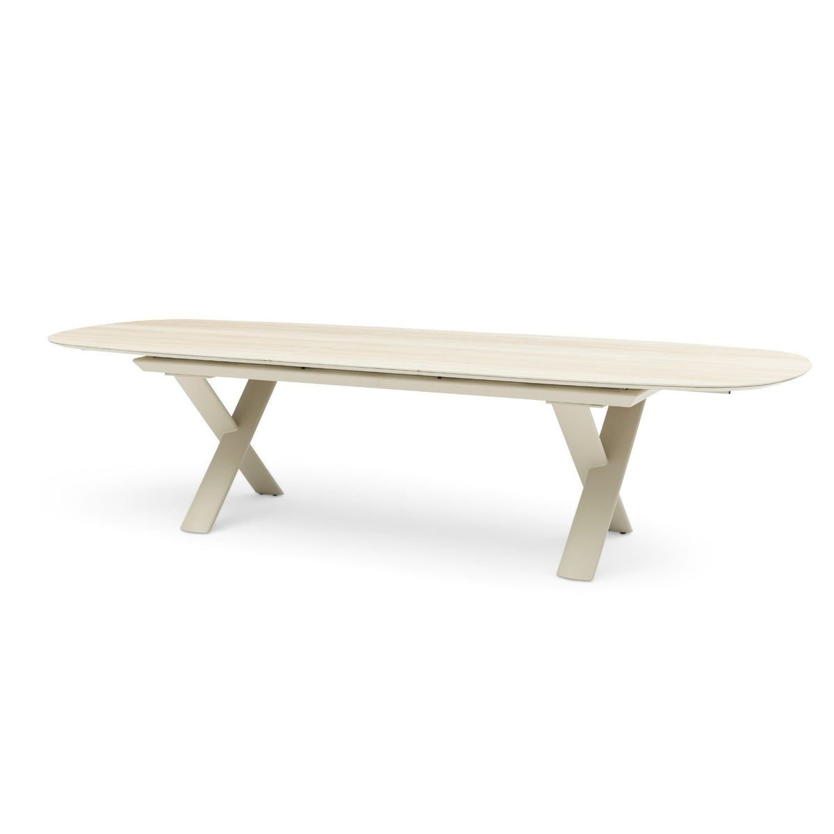 Alba Outdoor Extension Dining Table – Mocha by Satara – view 5
