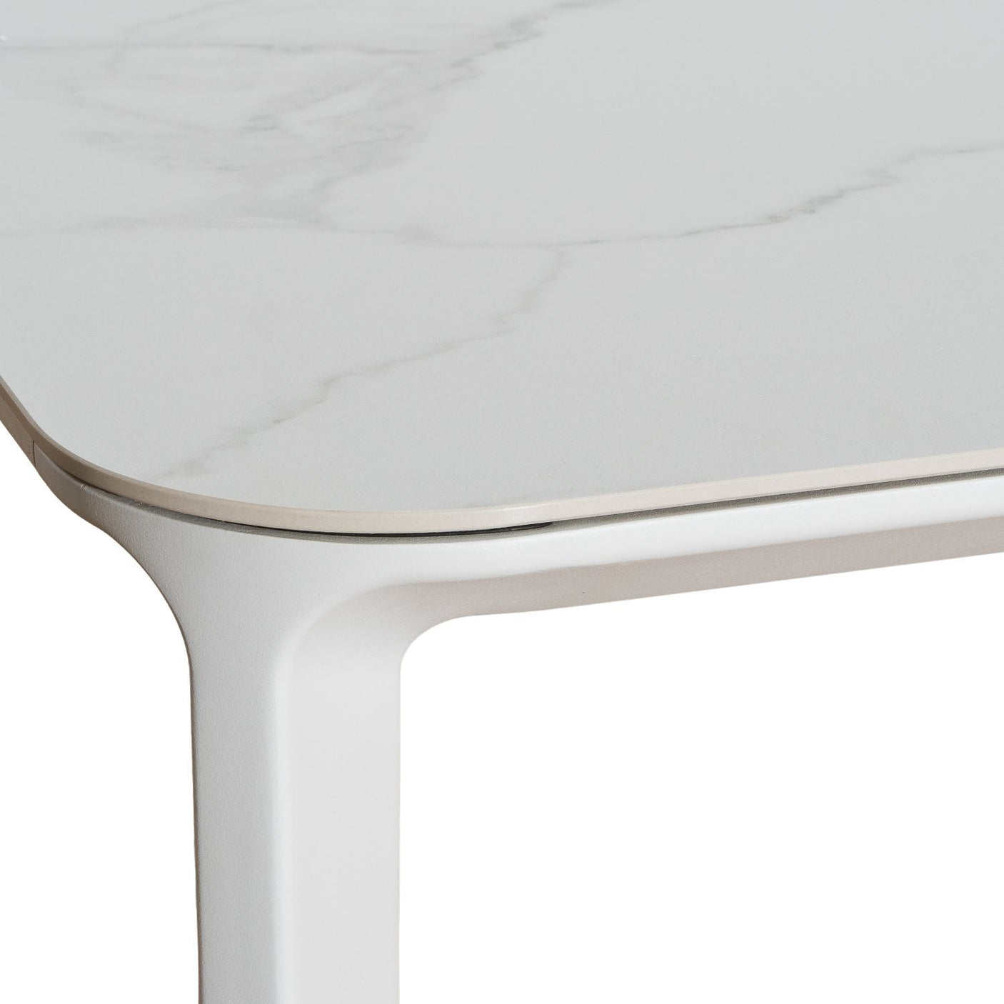 Marco Ceramic Dining Table, Cocolea, White, ,