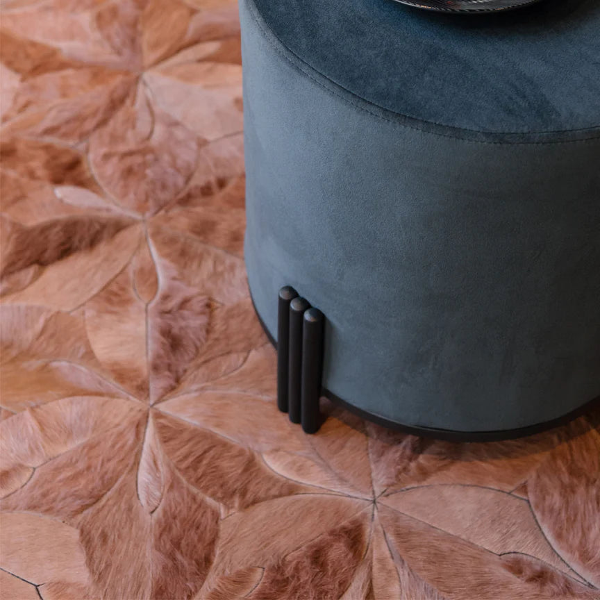 Flores Rectangle Rug - Pink Clay, Cocolea, , ,