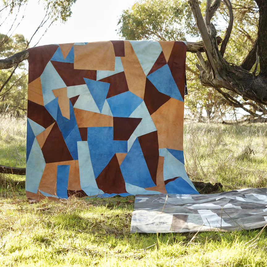 Fragments Rectangle Rug - Blue, Cocolea, , ,