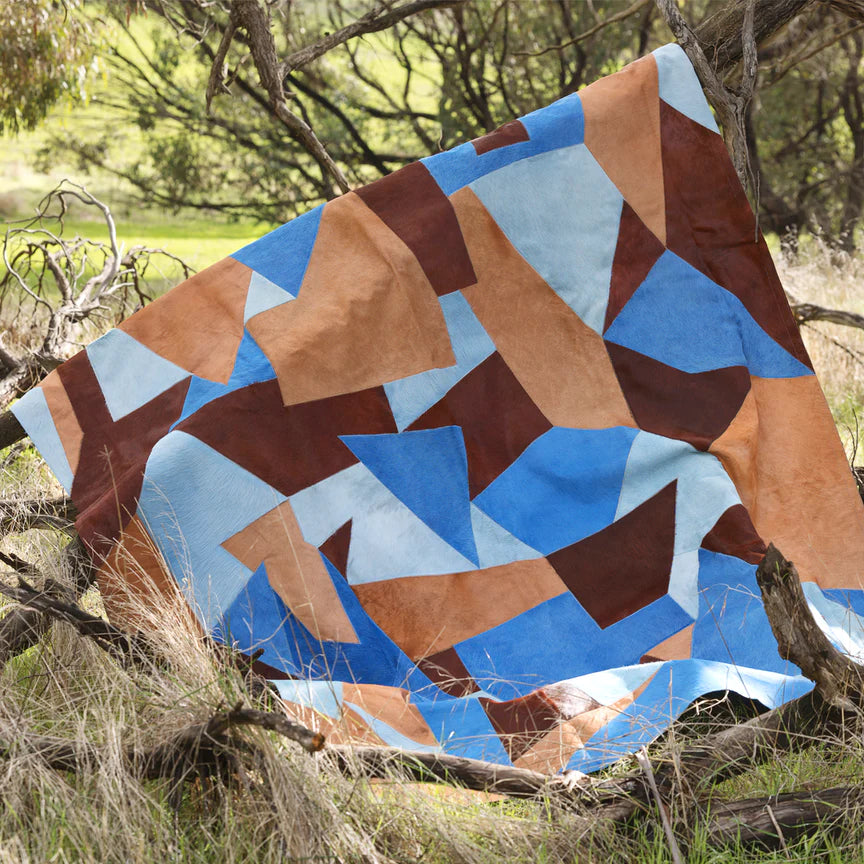 Fragments Rectangle Rug - Blue, Cocolea, , ,