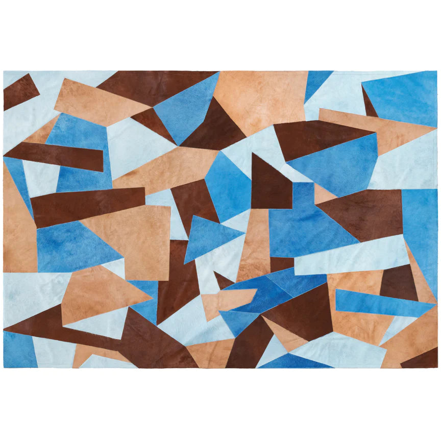 Fragments Rectangle Rug - Blue, Cocolea, , ,