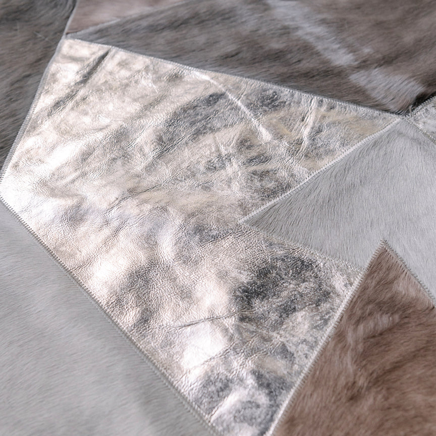 Fragments Rectangle Rug - Silver, Cocolea, , ,