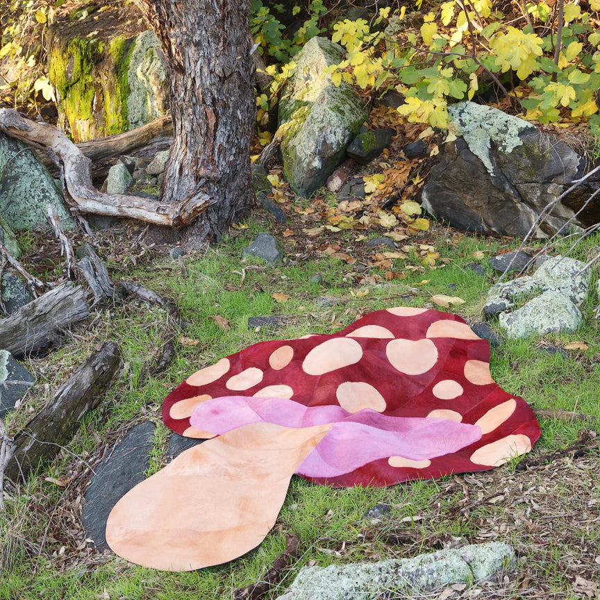 Funghi Rug - Red, Cocolea, , ,