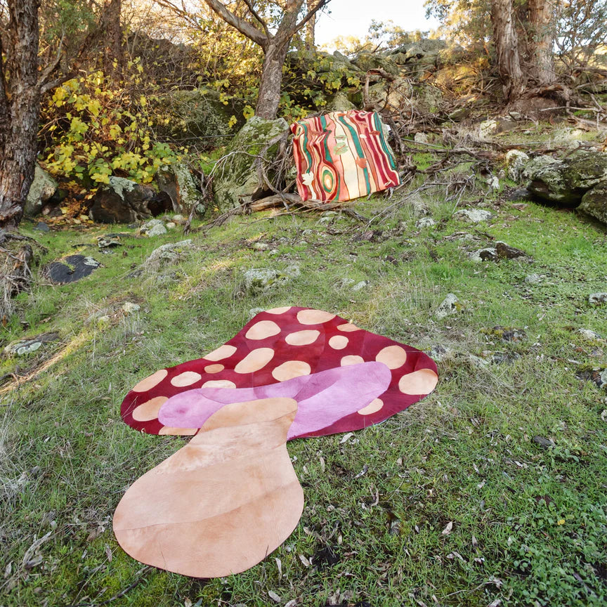 Funghi Rug - Red, Cocolea, , ,