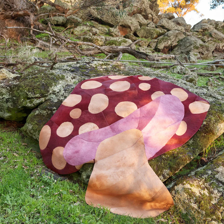 Funghi Rug - Red, Cocolea, , ,
