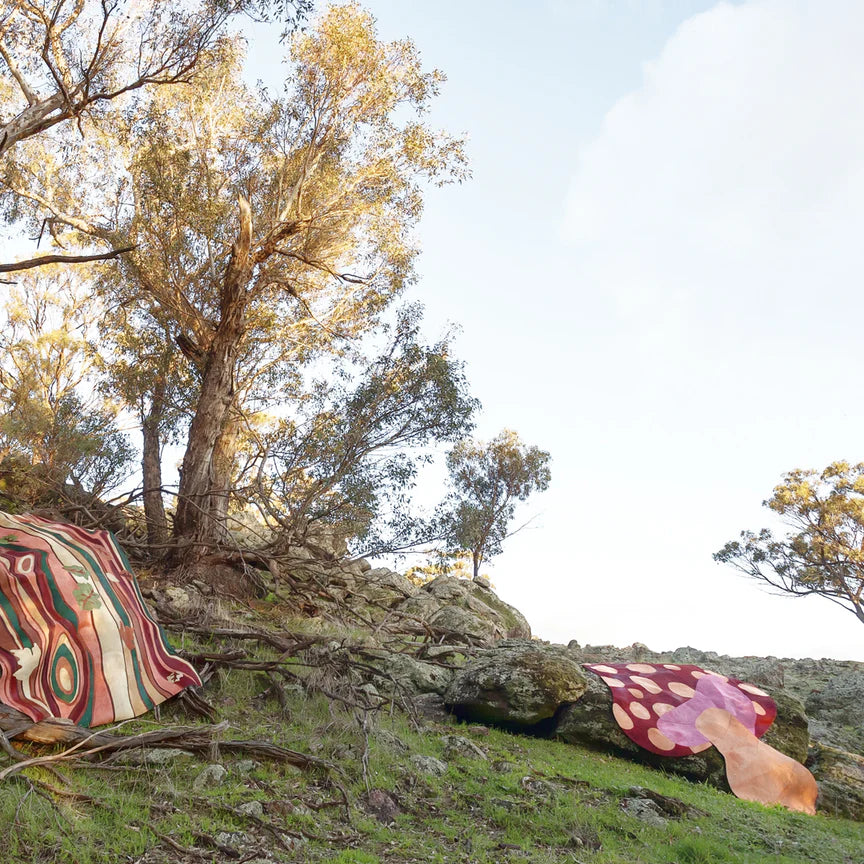 Funghi Rug - Red, Cocolea, , ,