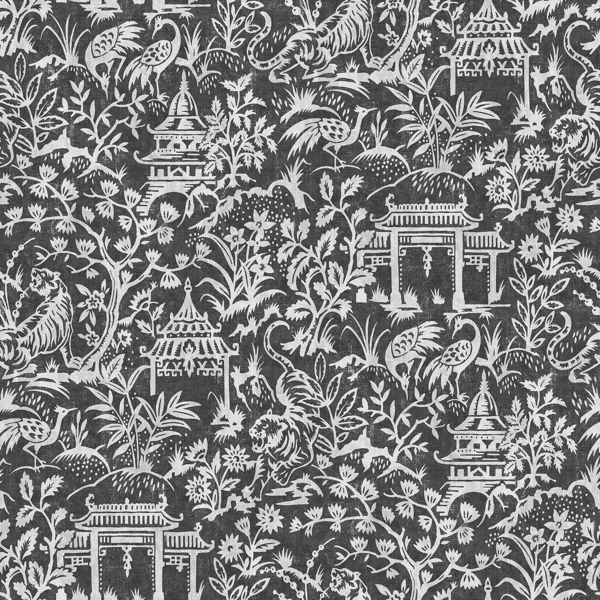 Oriental Toile Wallpaper, Cocolea Natty & Polly, , ,