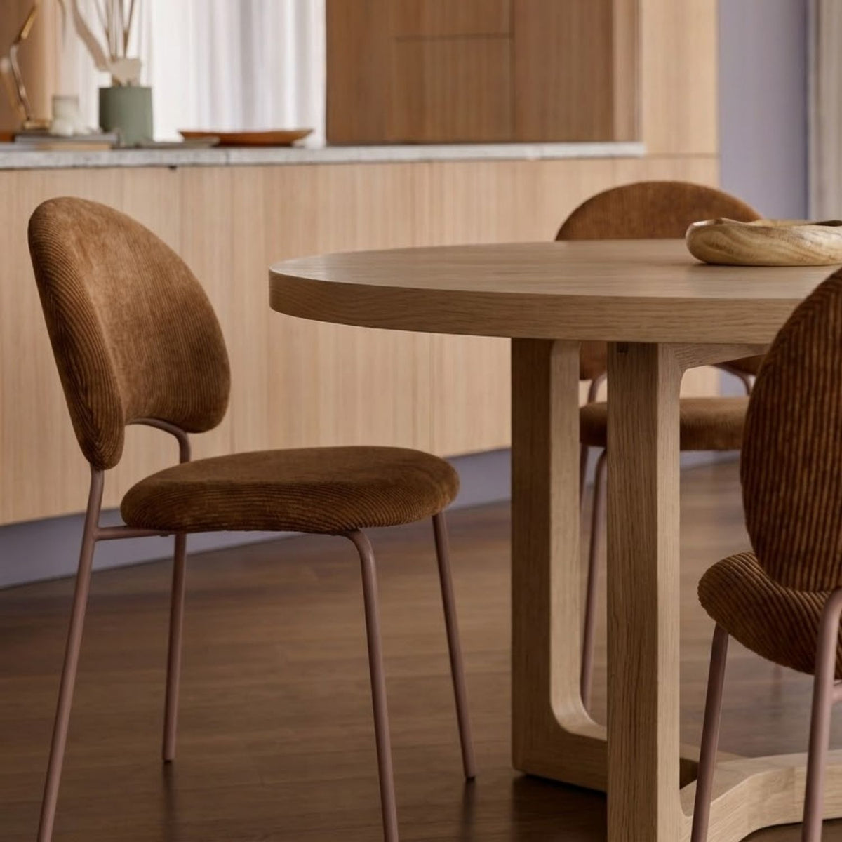 Millie Dining Chair – Chipmunk Chenille by Satara – view 9