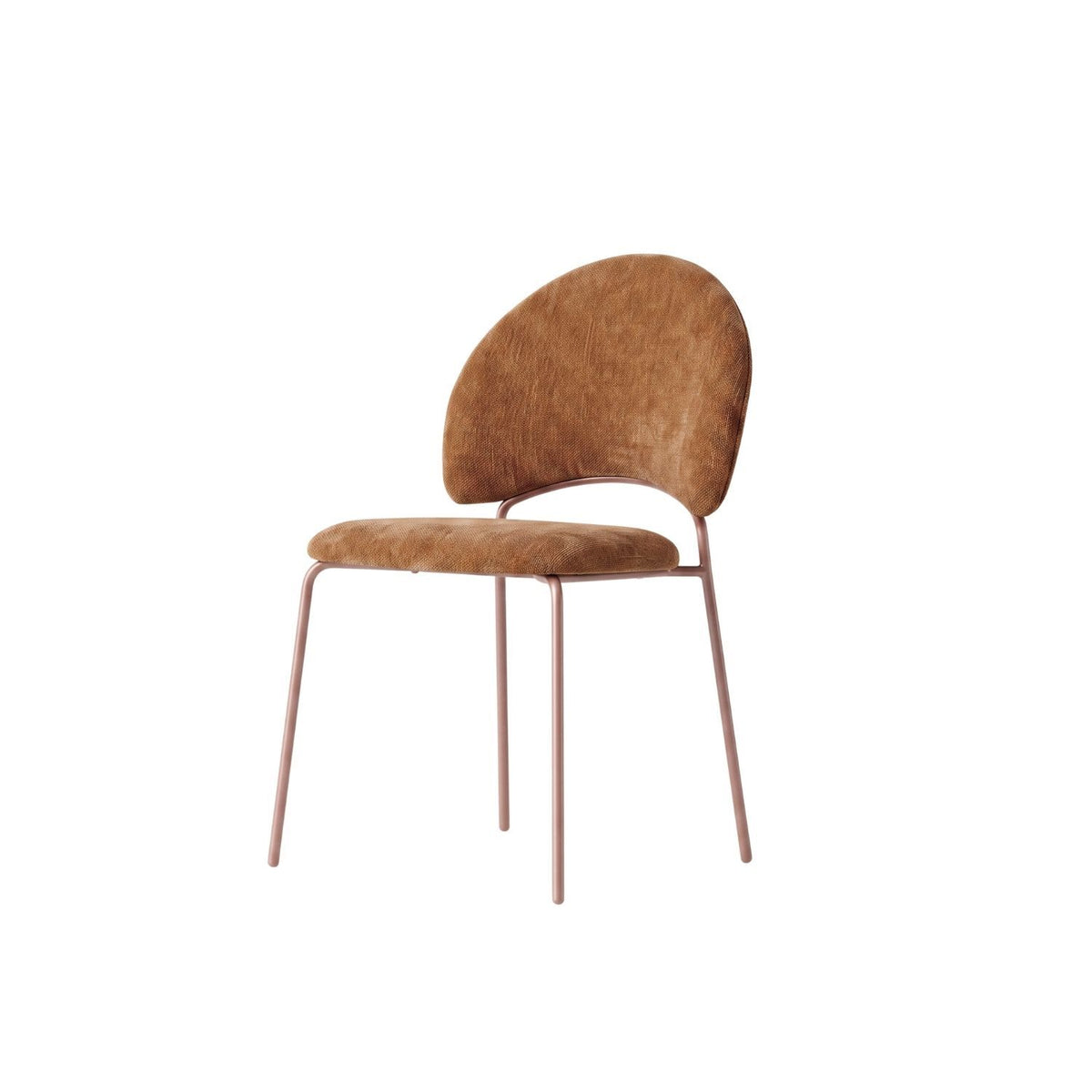 Millie Dining Chair – Chipmunk Chenille by Satara – view 3