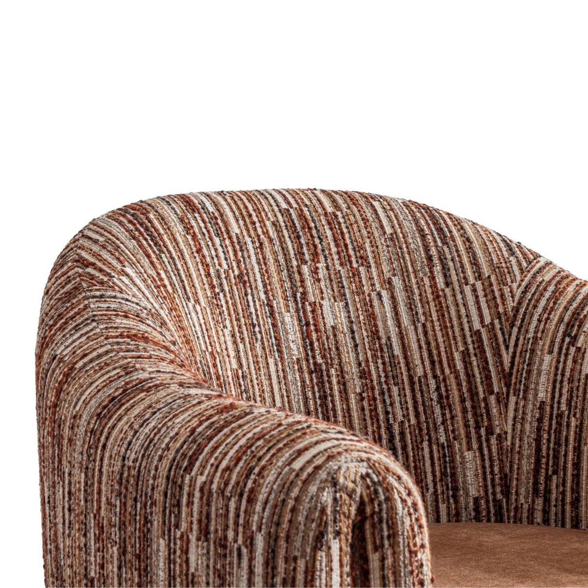Vivien Lounge Chair – Cashew & Chipmunk, Satara, , ,