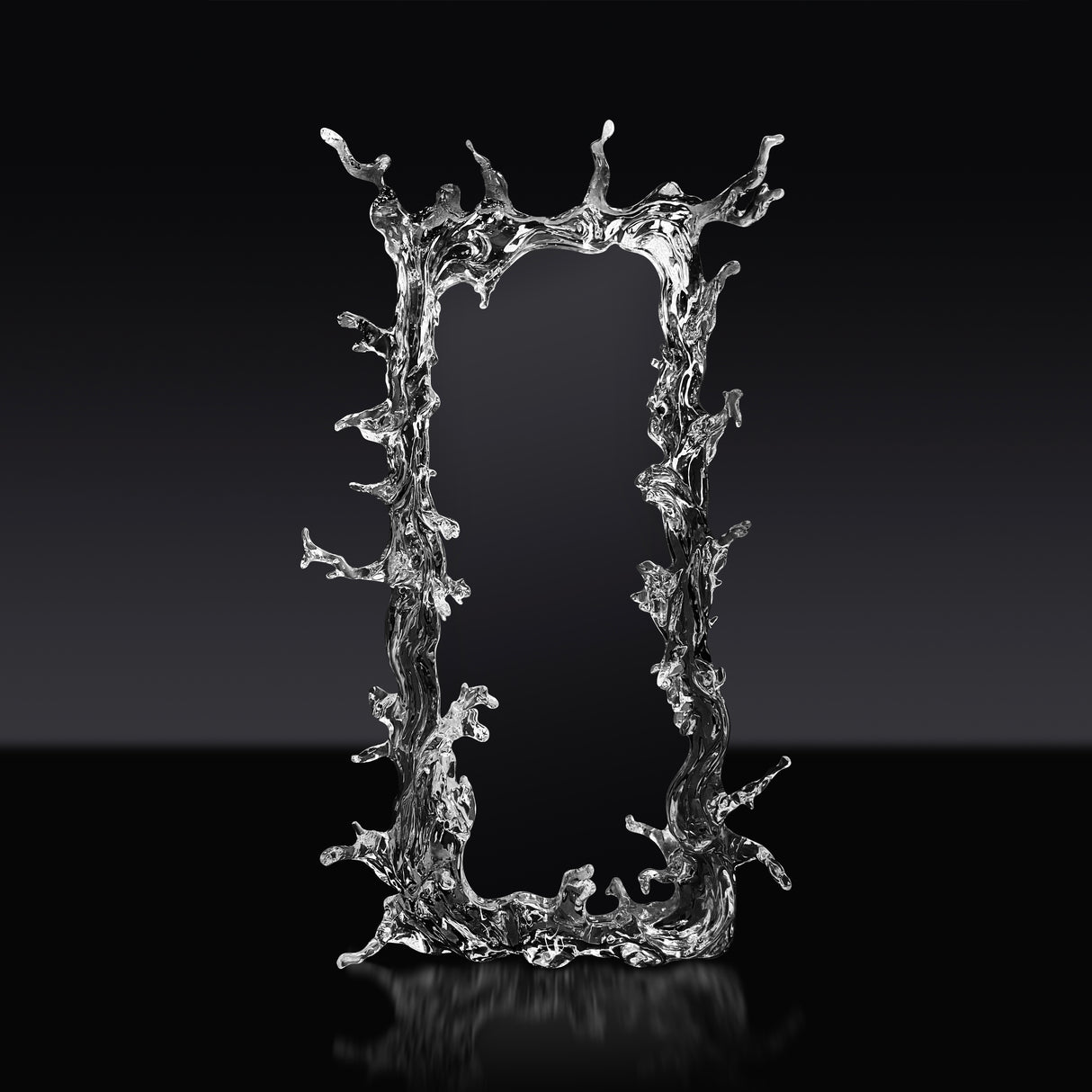Celestial Water Rectangular Glacier Crystal Floor Mirror, Cocolea, , ,