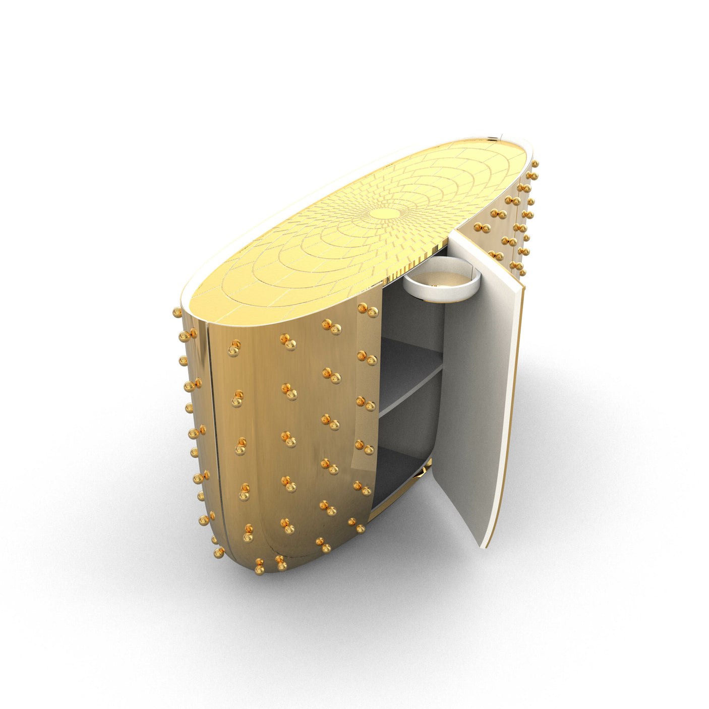 Oasis Sideboard Gold Sideboard, Cocolea, , ,