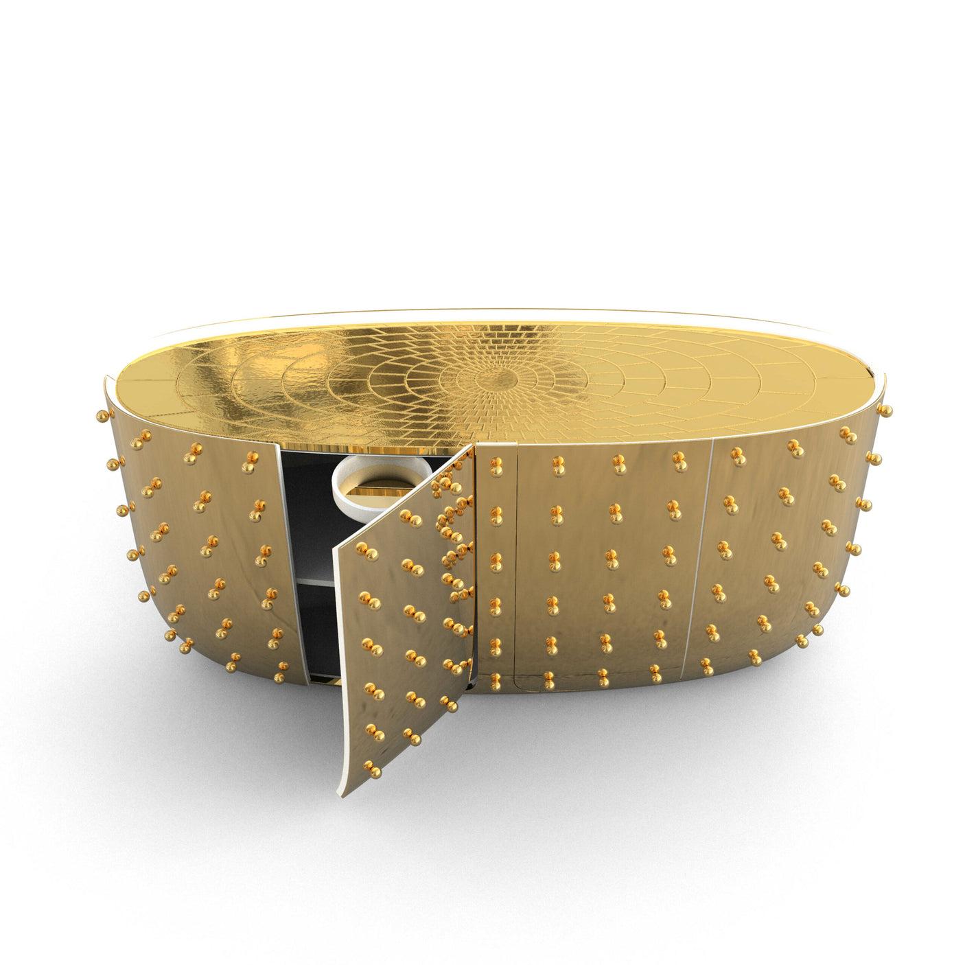 Oasis Sideboard Gold Sideboard, Cocolea, , ,