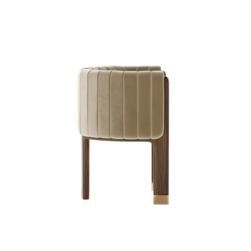 Katarina Dining Chair — Velvet Upholstered Solid Wood, Cocolea, , ,