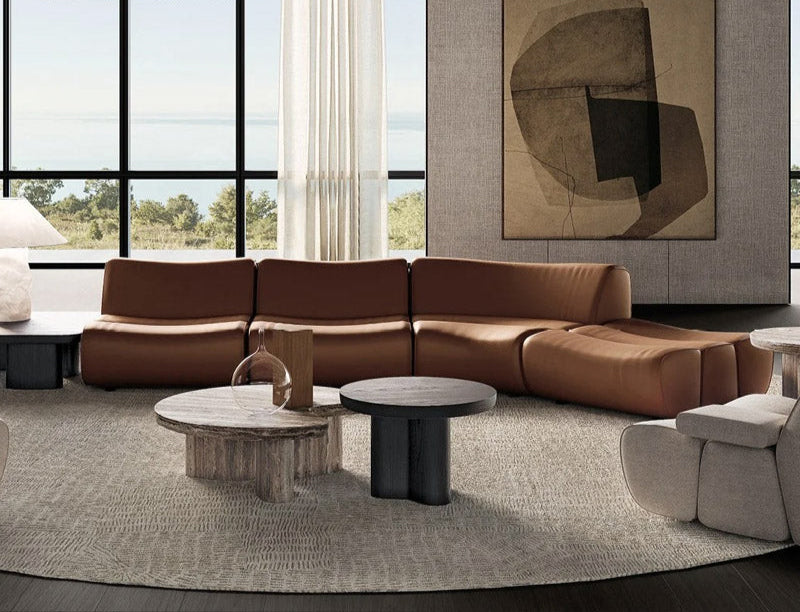 Largo Modular Sectional Curved Lounge Sofa — Italian-Inspired, Cocolea, , ,