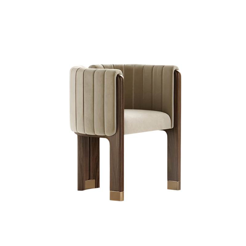 Katarina Dining Chair — Velvet Upholstered Solid Wood, Cocolea, , ,