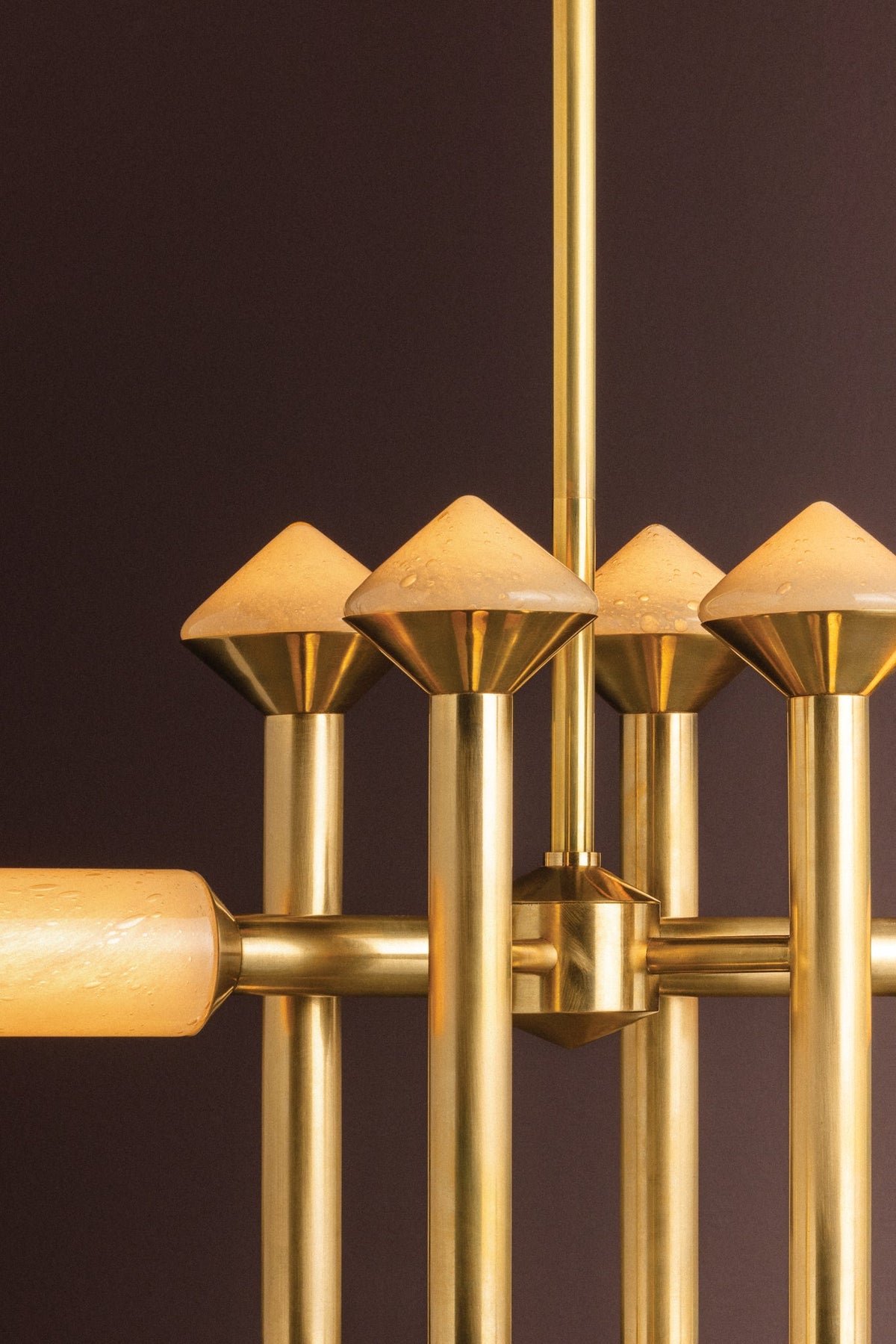 Hydra Linear Chandelier in Vintage Brass – view 2