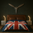 Old English Spitfire Bed, Handcrafted in Argentinian Leather - King Size, Cocolea, , ,