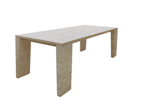 Cascadia Travertine Rectangle Dining Table, Cocolea, , ,