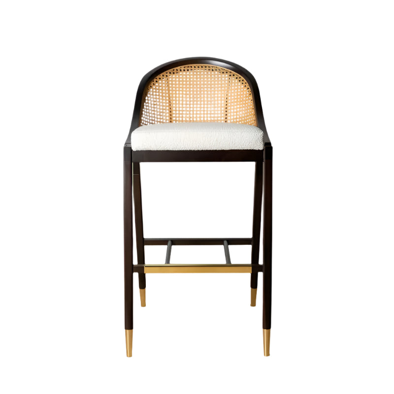 Maiko Counter Stool — Solid Ash or Oak with Rattan, Cocolea, , ,