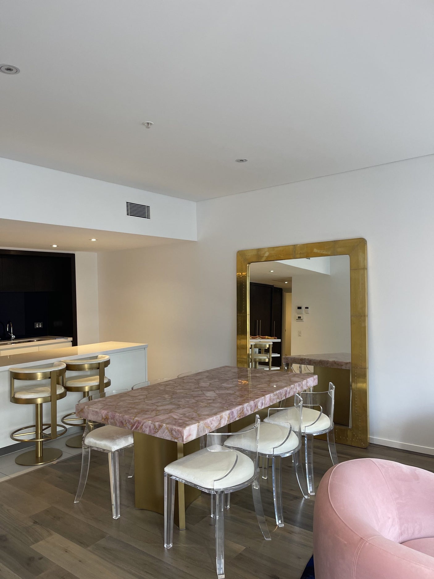 Gladis Semi Precious Stone Dining Table - Customisable, Cocolea, , ,