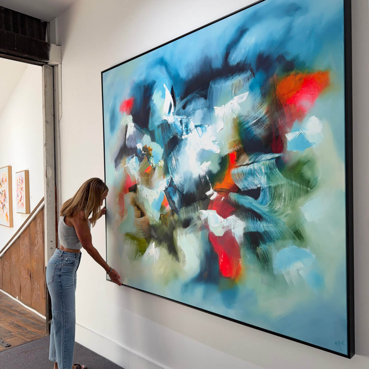 Fleeting Love framed canvas print by Catherine Hiller at Cocolea