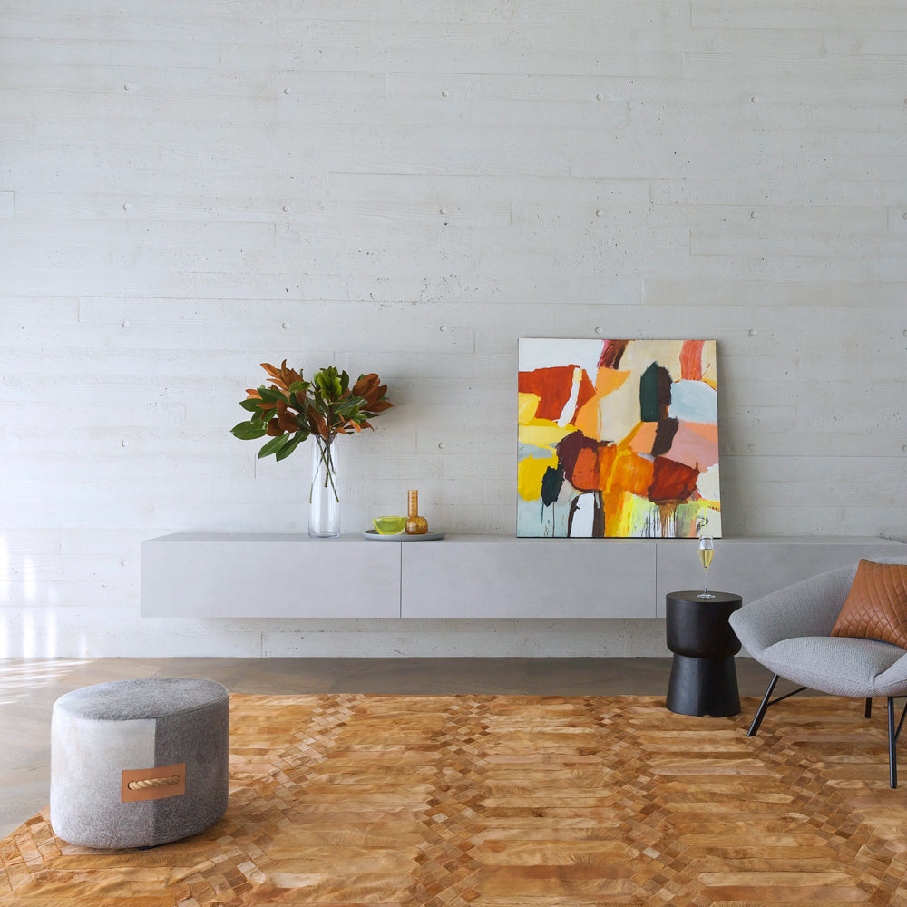 Largo Cognac Art Hide Rug, Cocolea, , ,