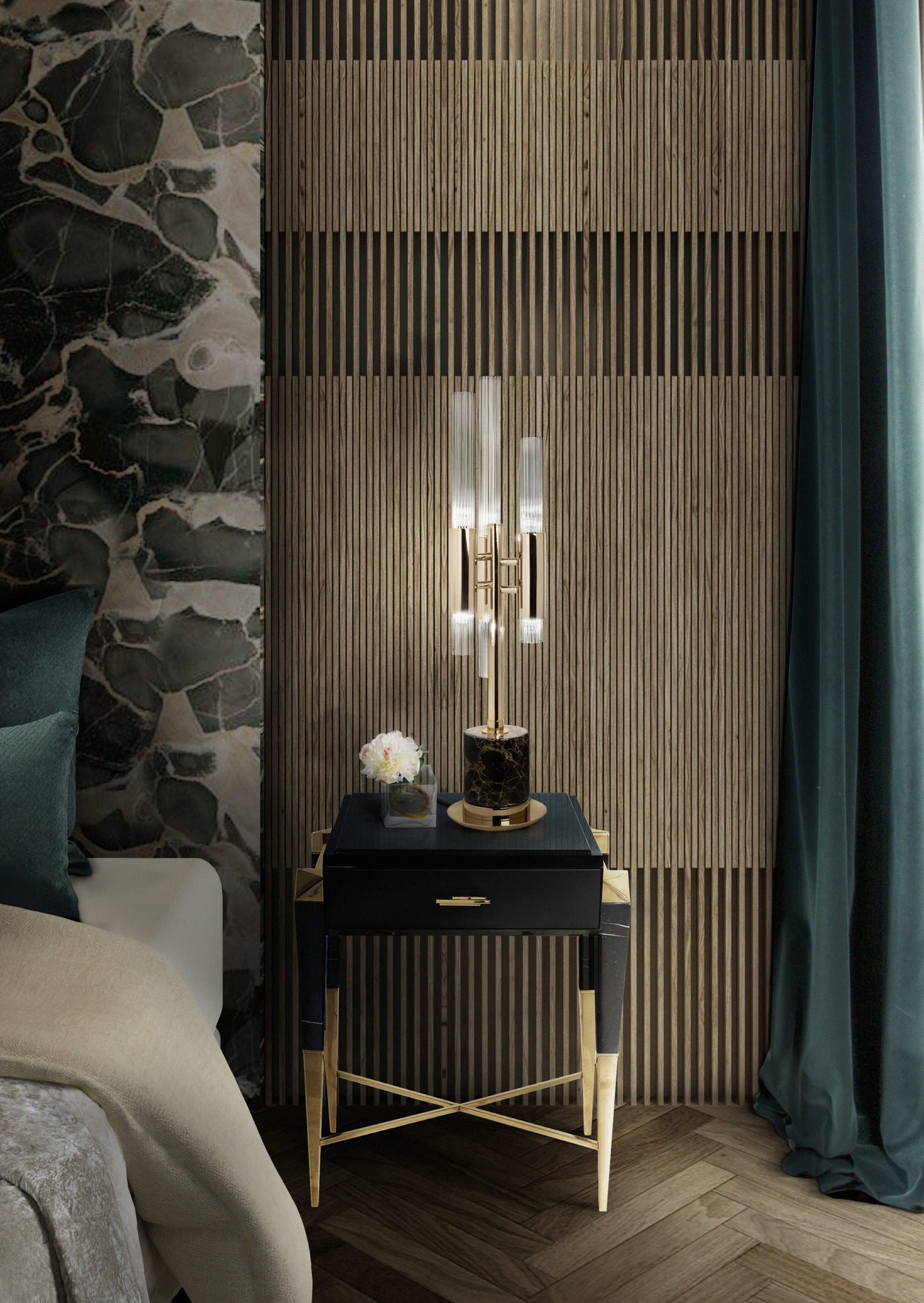 Waterfall Table Lamp, Cocolea, , ,