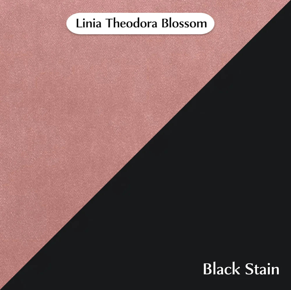 Trend Module Lounge with Theodora, Cocolea, Blossom, Powder Coat -Black Satin,