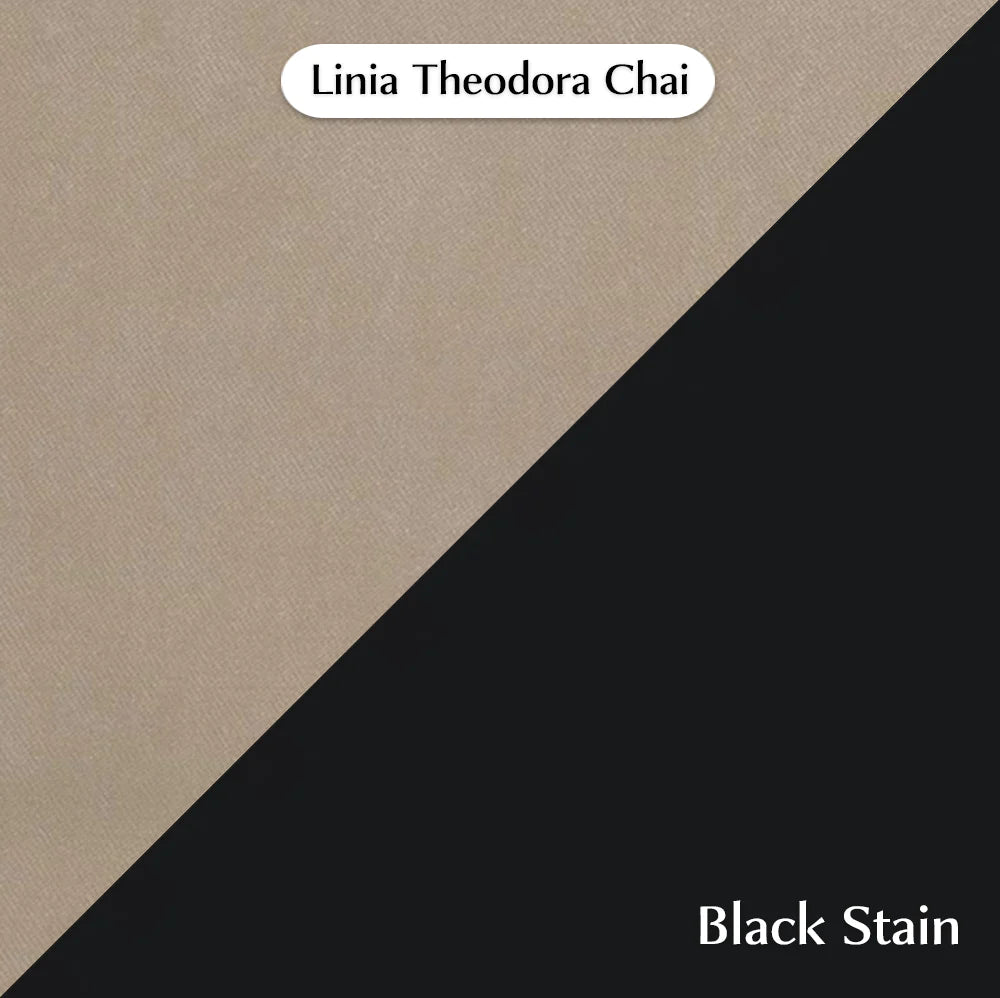 Trend Module Lounge with Theodora, Cocolea, Chai, Powder Coat -Black Satin,