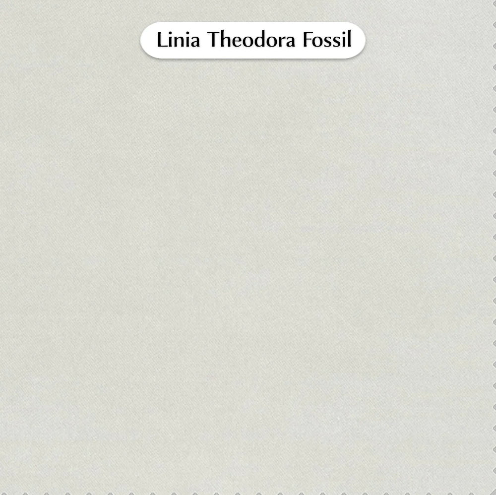 Trend Foot Stool with Theodora, Cocolea, Fossil, Chrome,