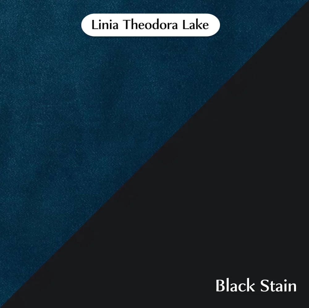 Trend Module Lounge with Theodora, Cocolea, Lake, Powder Coat -Black Satin,