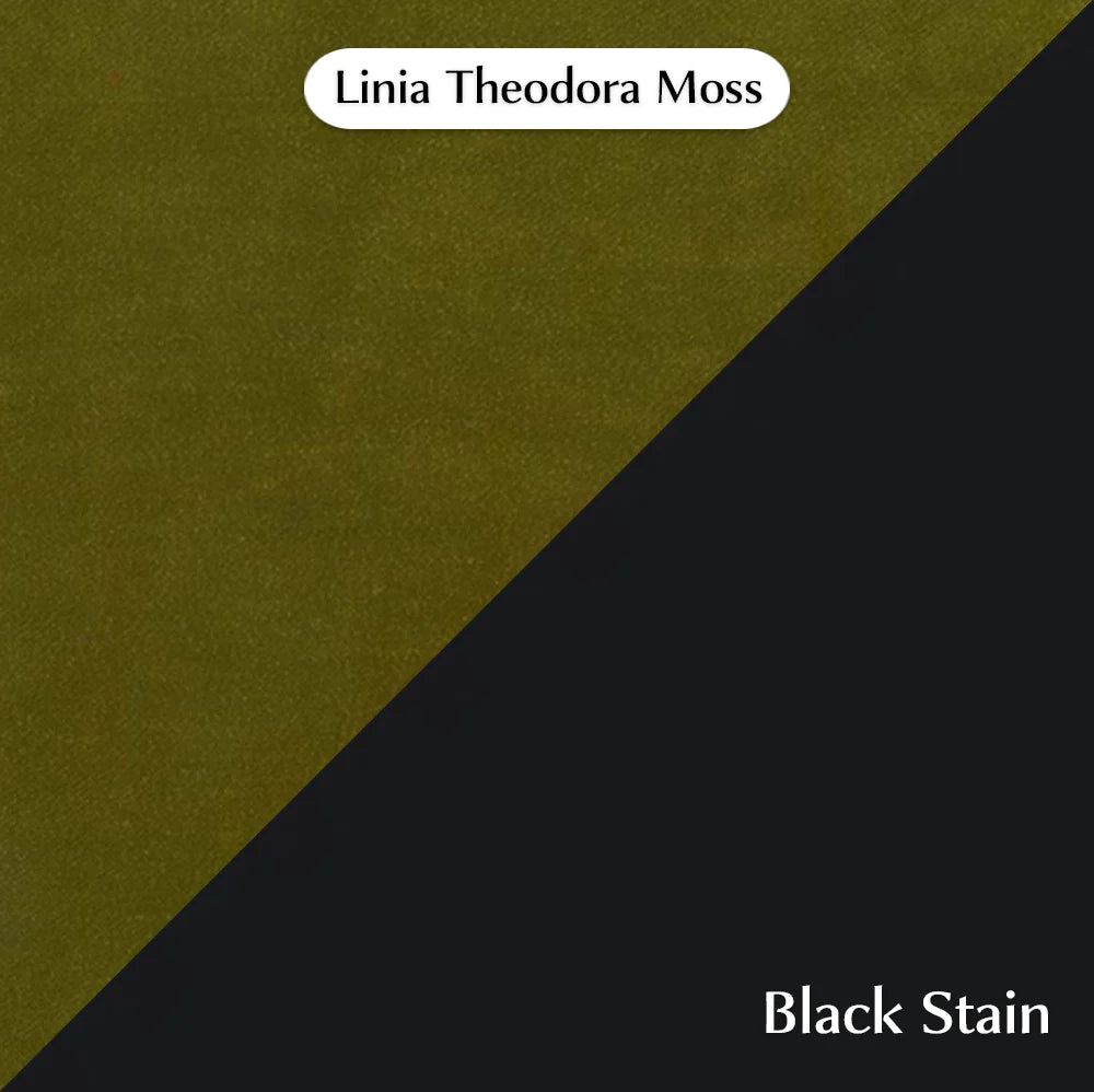 Trend Module Lounge with Theodora, Cocolea, Moss, Powder Coat -Black Satin,