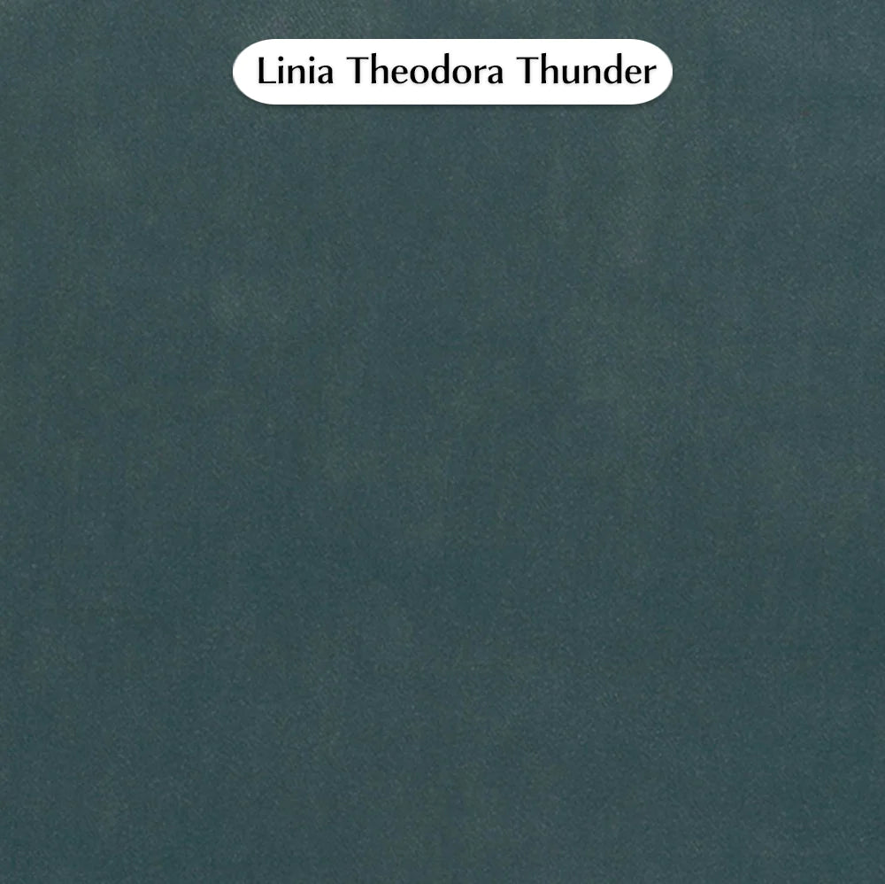 Trend Foot Stool with Theodora, Cocolea, Thunder, Chrome,