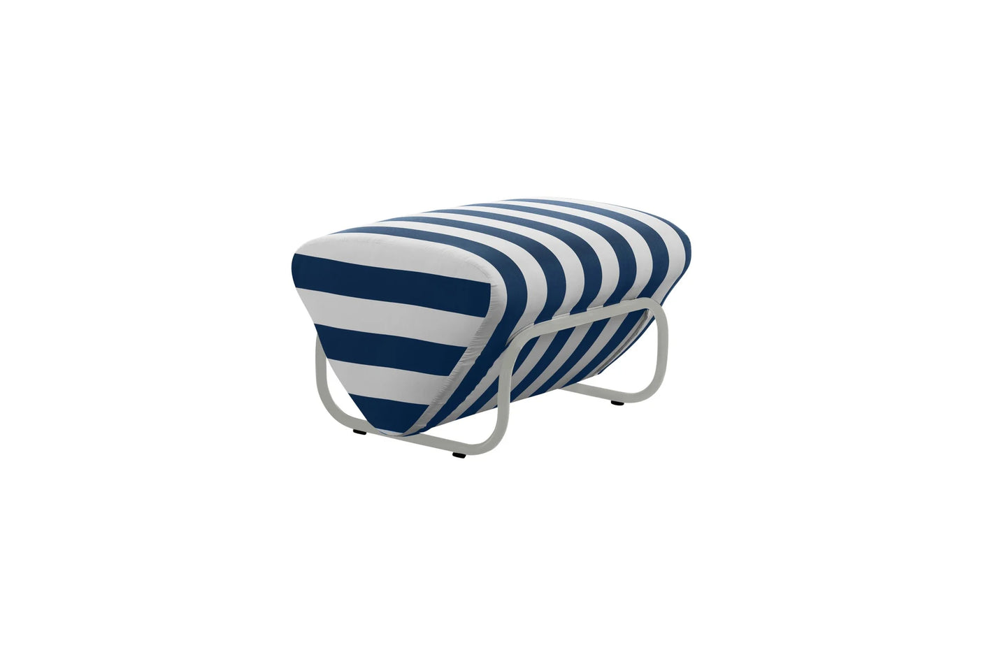 Outdoor Trend Foot Stool Mallacoota, Cocolea, Powder Coat - Pearl White - Gloss, Marine,