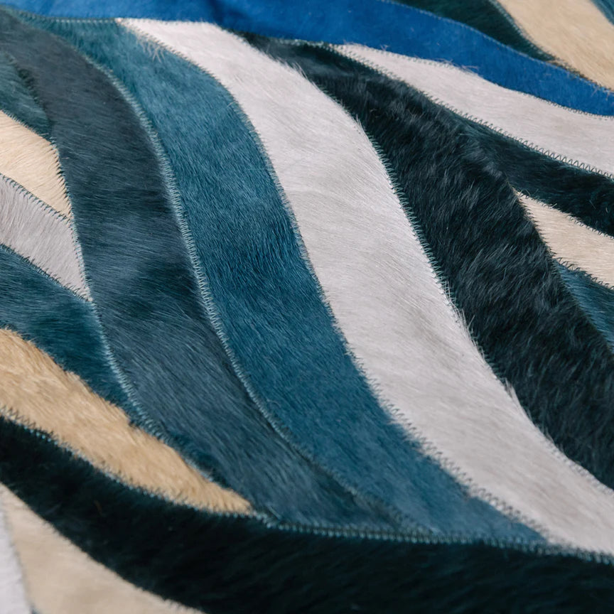 Onda Rectangle Rug - Blue, Cocolea, , ,