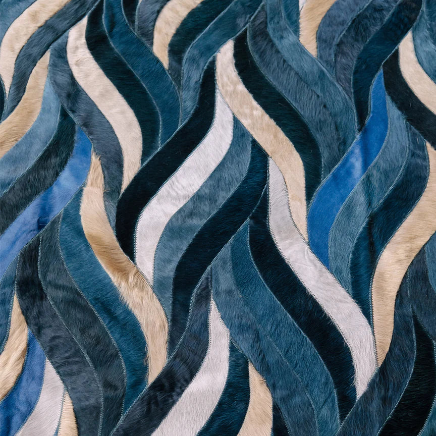 Onda Rectangle Rug - Blue, Cocolea, , ,