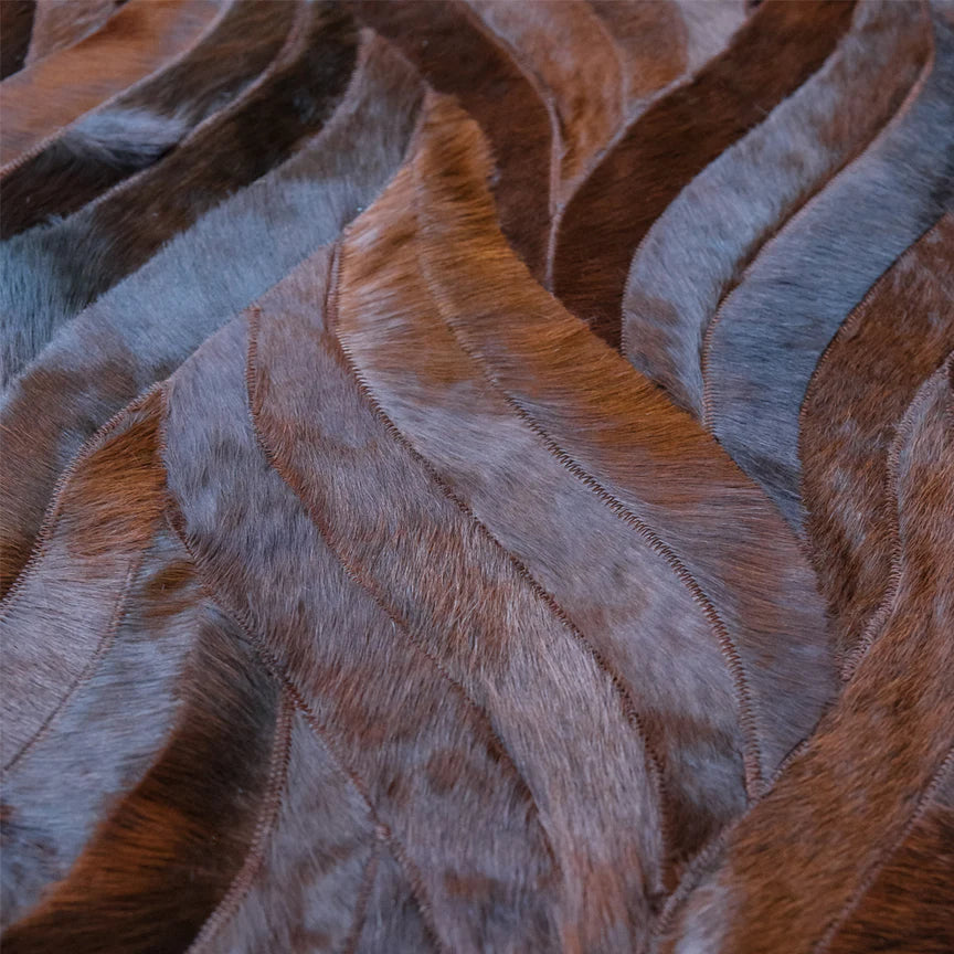 Onda Rectangle Rug - Russet, Cocolea, , ,