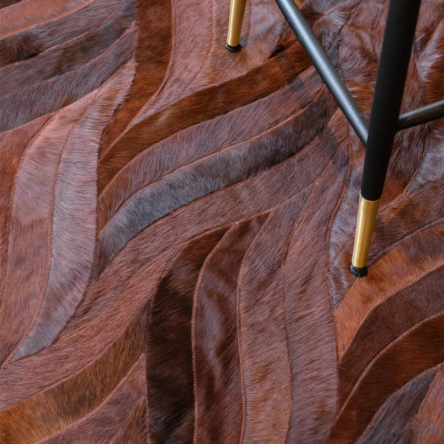 Onda Rectangle Rug - Russet, Cocolea, , ,