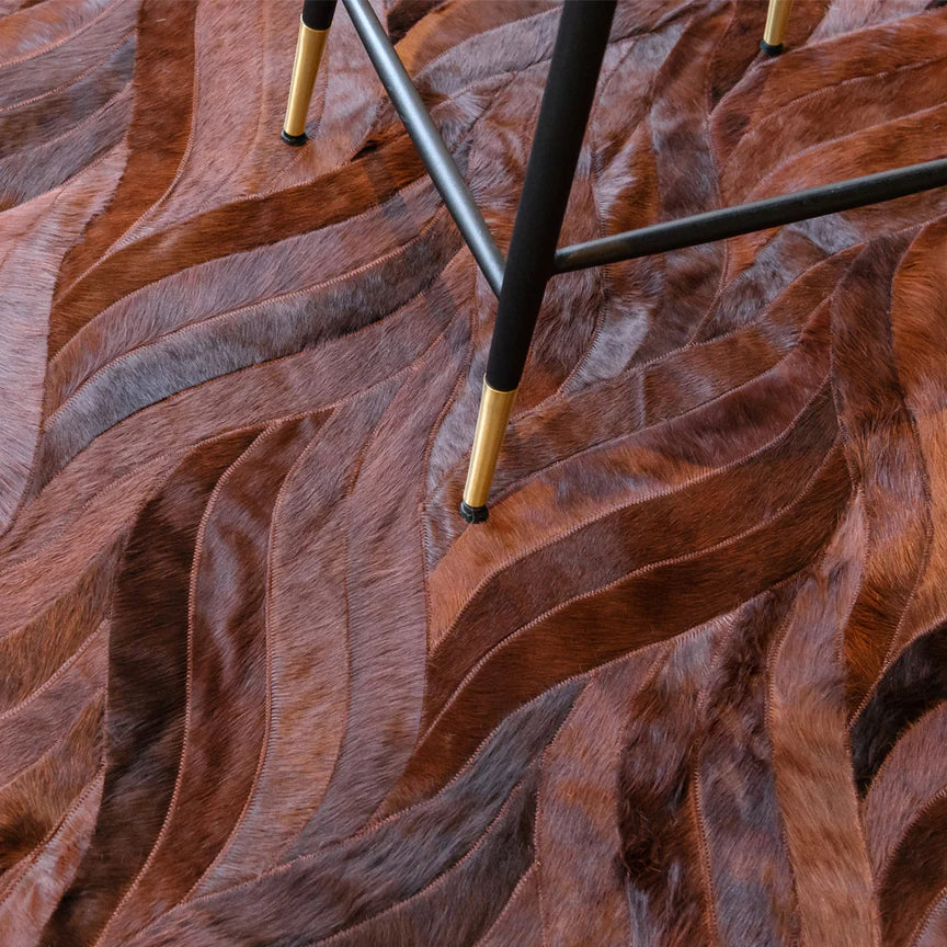 Onda Rectangle Rug - Russet, Cocolea, , ,