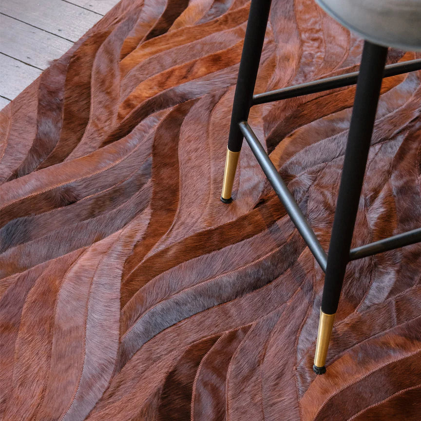 Onda Rectangle Rug - Russet, Cocolea, , ,