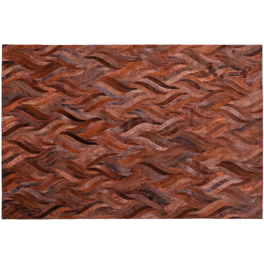 Onda Rectangle Rug - Russet, Cocolea, , ,