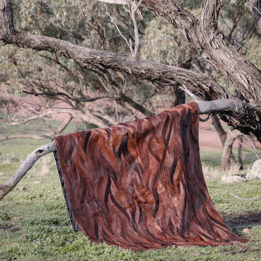 Onda Rectangle Rug - Russet, Cocolea, , ,
