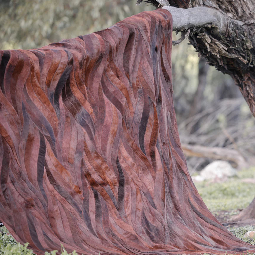 Onda Rectangle Rug - Russet, Cocolea, , ,