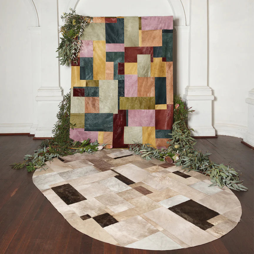 Pastiche Oval Rug - Taupe, Cocolea, , ,