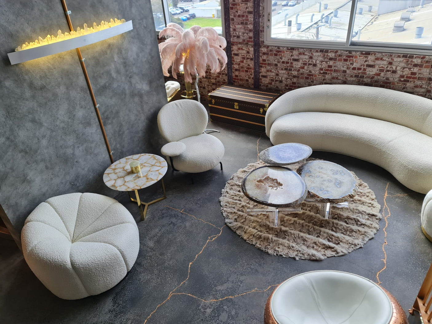 Pedra Semiprecious Stone Nesting Coffee table, Cocolea, , ,