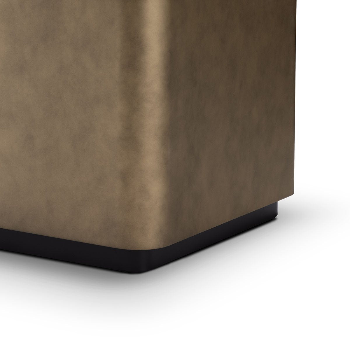 Maison Debrah Zivar brass metallic planter with matte black interior and base — view 5