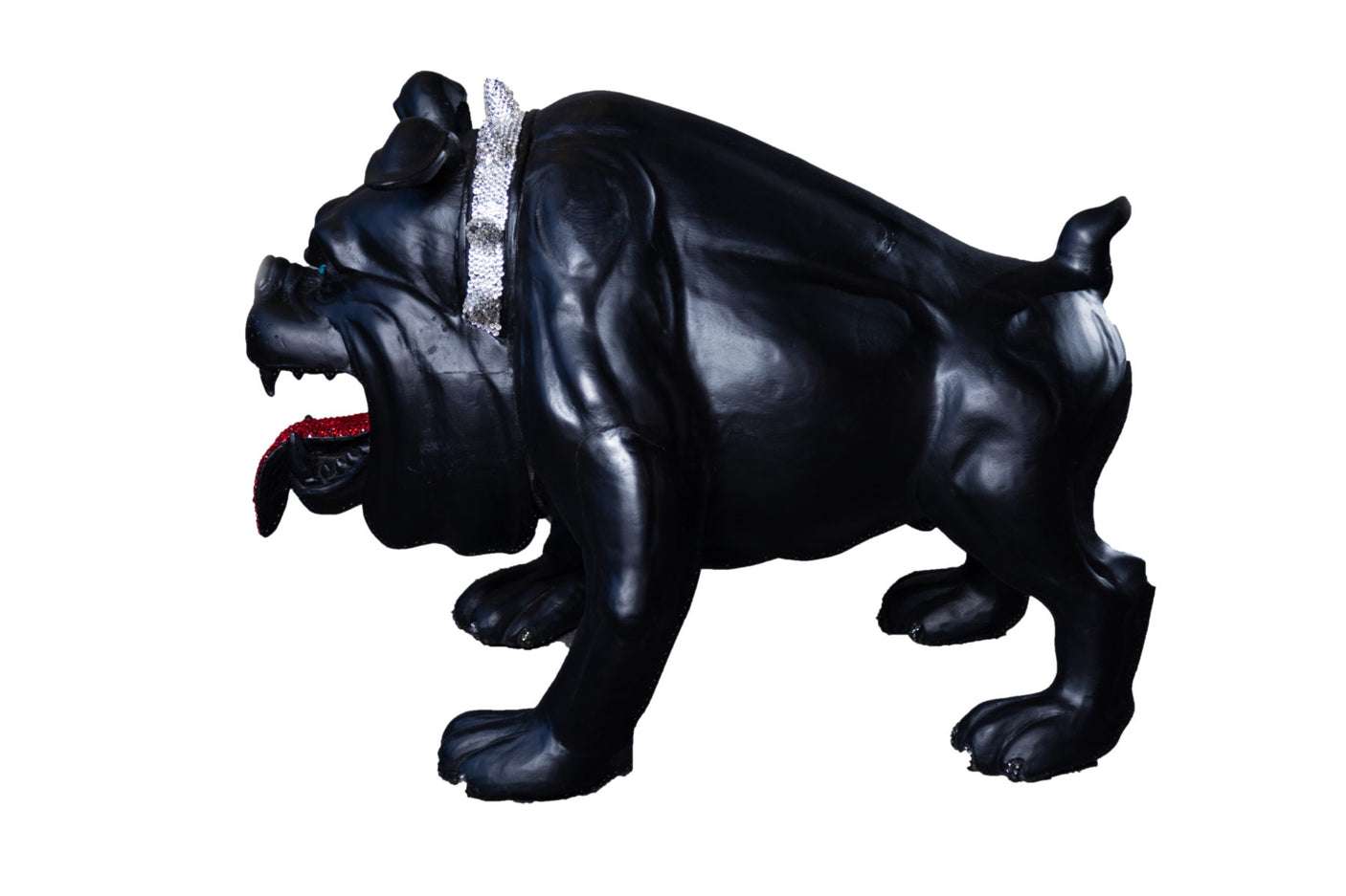 Butch the Bulldog Meh Wood and Swarovski Sculpture, Cocolea, , ,